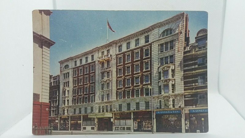 Vintage Postcard Bonnington Hotel London Frames Tours Henry Hyman Chemist A Lyne