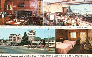 Vintage Postcard Lamie's Tavern Motor Inn Food Drink Lodge Hampton New Hampshire