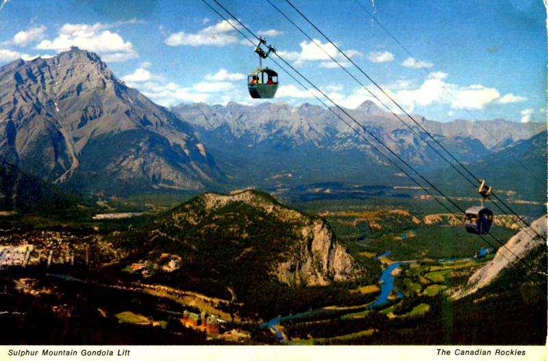 Canada - Alberta, Banff. Sulphur Mountain  (Aerial Lift)