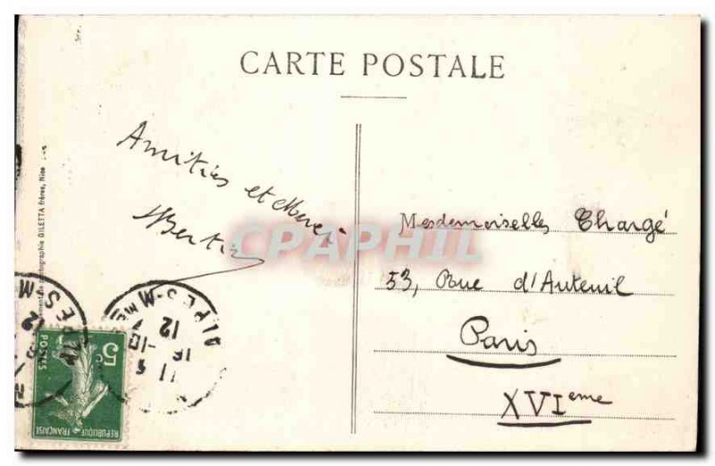 Postcard Old Nice Le Jardin Public