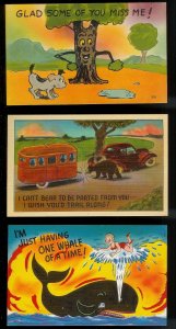 Comic Humor Postcards (44) ALL different ALL MINT Unused C1930s/1940s