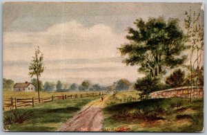 TEXAS c1910 Postcard The Trail To Texas