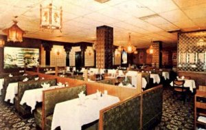 Chinese Republic, New York City , USA Chinese Restaurant 1976 crease with wea...