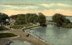 Lagoon and Mound, Belle Isle - Detroit, Michigan MI  