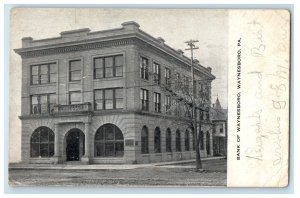 1908 Bank Of Waynesboro Building Waynesboro Pennsylvania PA Antique Postcard