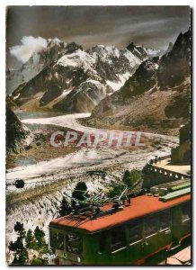 Modern Postcard Chamonix Mer de Glace Haute Savoie The Arrival of the new ele...