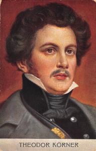 B99675 theodor korner postcard poet and soldier  famous people germany