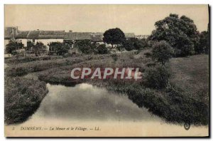 Old Postcard Domremy The Meuse and the Village