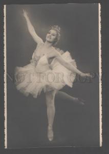 3103018 SEMENOVA Russian BALLET Star DANCER old REAL PHOTO