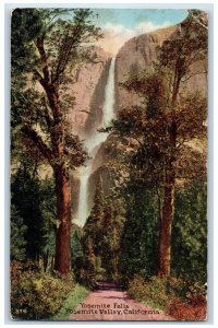 1916 View Of Yosemite Falls Yosemite Valley California CA Vintage Postcard