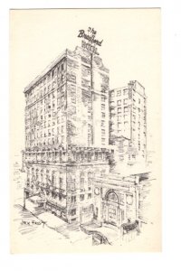 Bradford Hotel, Boston Massachusetts, Jack Frost Sketch