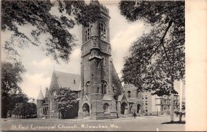 St. Paul Episcopal Church Milwaukee WI Undivided Back Vintage Postcard O52