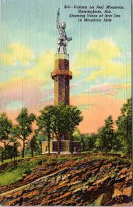 Postcard MONUMENT SCENE Birmingham Alabama AL AO3120