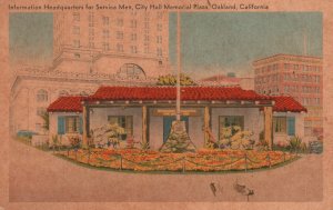 Information Headquarters Service City Hall Oakland California Vintage Postcard