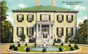 postcardThe Governor's Mansion, Richmond,  Virginia