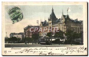 Old Postcard Dusseldorf Wilhelmsplatz