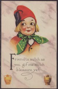 Dutch Boy,Friends Postcard
