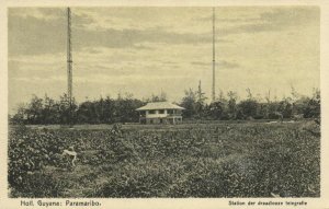 suriname, PARAMARIBO, Wireless Station, Station der Draadloze Telegrafie (1920s)