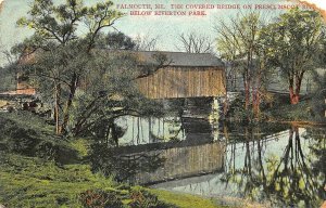 Falmouth ME Covered Bridge Over The Presumpscot River Postcard