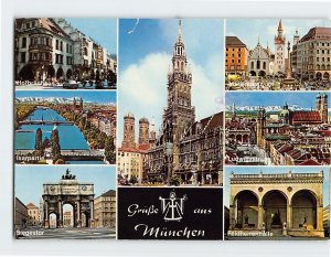 Postcard Grüße aus München, Munich, Germany