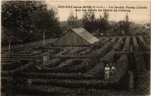 CPA AULNAY-sous-BOIS Le Jardin perdu Lillois Bords du Canal de l'Ourcq (509540)