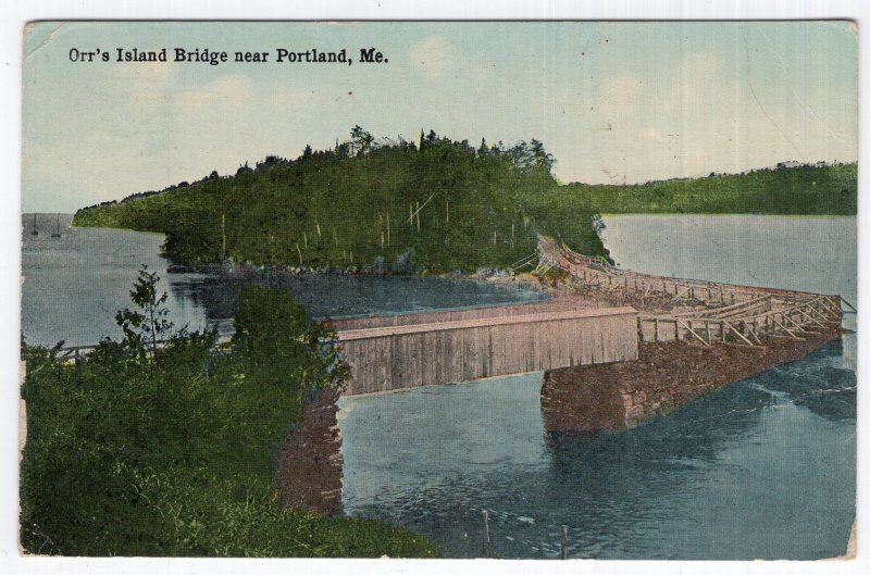 Orr's Island Bridge near Portland, Me.