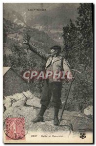 Postcard Old Mountain Pyrenees tour guide