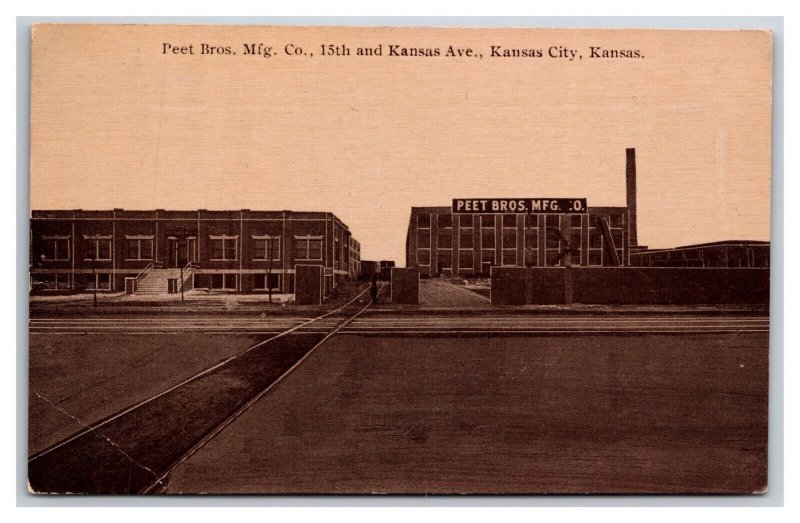 Peet Bros. Soap Manufacturing Plant Kansas City Kansas KS DB Postcard Y16