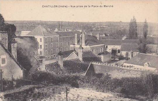 France Chattillon Indre Vue prise de la Place du Marche