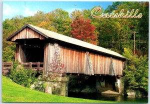 Postcard - Livingston Manor Covered Bridge, Catskills - Livingston Manor, N. Y.