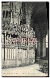 Old Postcard Cathedral of Chartres Choir Tour