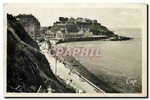 Old Postcard Granville La Digue The Beach and the Casino