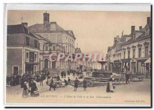 Nogent Rotrou Old Postcard L & # City 39hotel and street charronnerie TOP