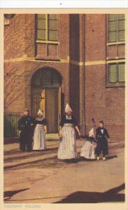 Netherlands Volendam Locals in Traditional Costume