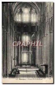 Old Postcard Bourges choir of the Cathedral