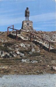 John Cabot Statue Cape Bonavista Newfoundland NFLD Landfall Park Postcard D9