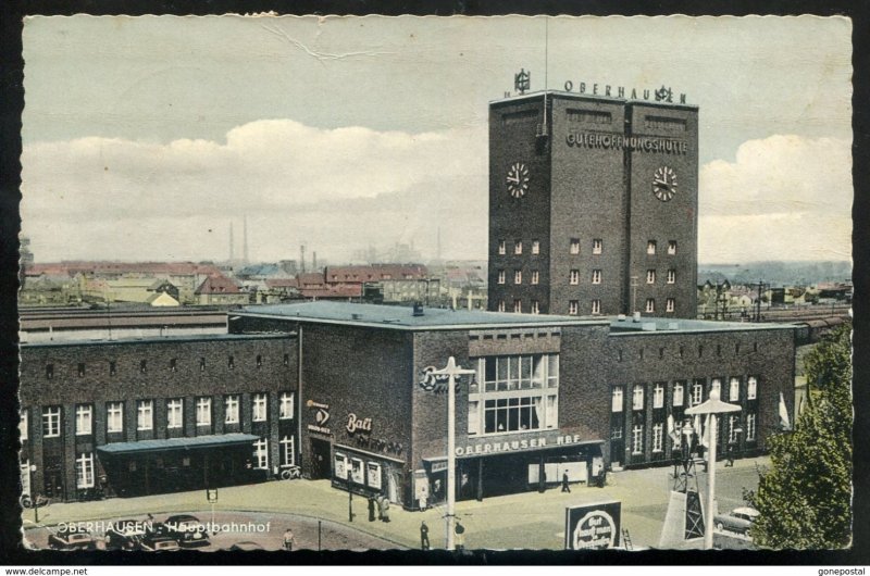 dc28 - GERMANY Oberhausen 1962 Hauptbahnhof. Train Station