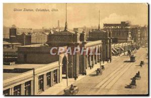 Old Postcard Union Station Columbus Ohio