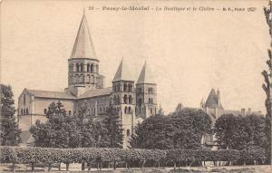 BF2962 la basilique et le cloitre   paray le monial    france