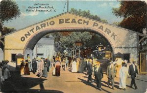 H99/ Port of Rochester New York Postcard c1910 Ontario Beach Park 144