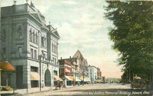 C-1910 South Second Soldiers Sailors Memorial Building Newark Ohio Postcard 9487