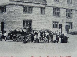 Warwickshire Bidford on Avon DRUNKEN BIDFORD The Old Falcon Tavern Old Postcard