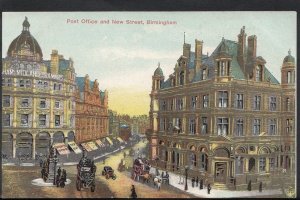 Warwickshire Postcard - Post Office and New Street, Birmingham   RT1200