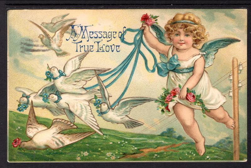 A Message of True Love,Cherub,Doves