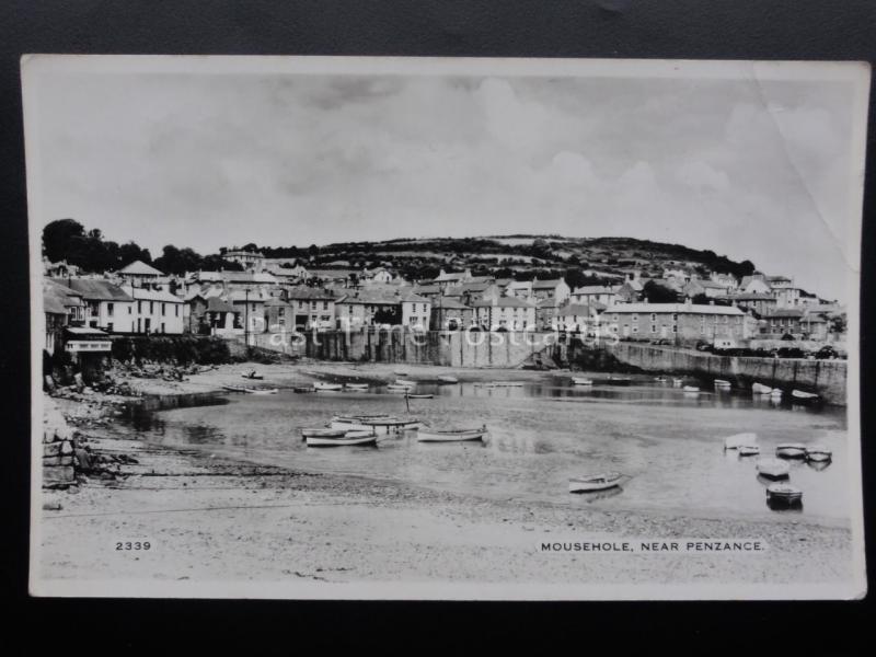 Cornwall MOUSEHOLE near Penzance c1962 Old RP Postcard