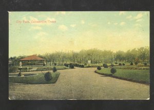 GAINESVILLE TEXAS CITY PARK 1910 TO EL RENO OKLAHOMA VINTAGE POSTCARD