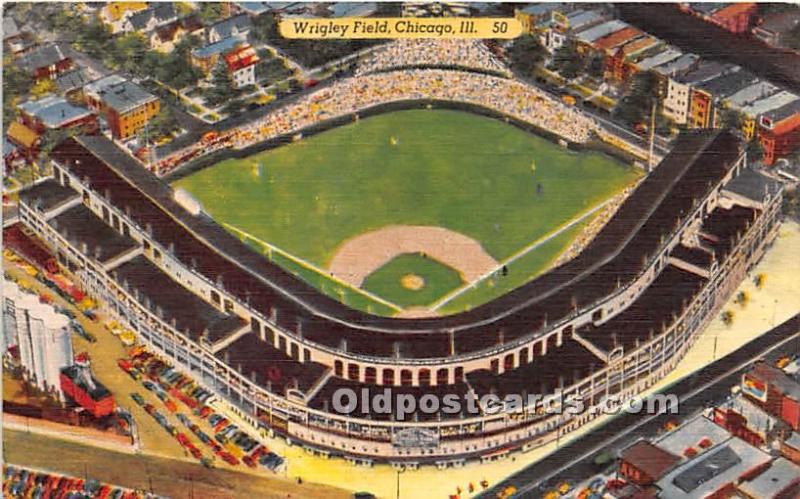 Wrigley Field, Home of the Chicago Cubs Chicago, Illinois, IL, USA Stadium 1957 