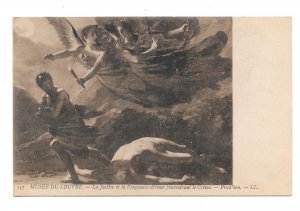 Prudhon Justice Divine Vengeance Pursuing Crime Painting LL Leon Levy Postcard