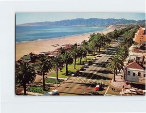 Postcard Pacific Palisades Park Santa Monica California USA