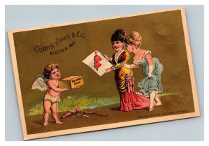 Vintage 1880's Victorian Trade Card Curtis Davis & Co. Soap Boston Massachusetts
